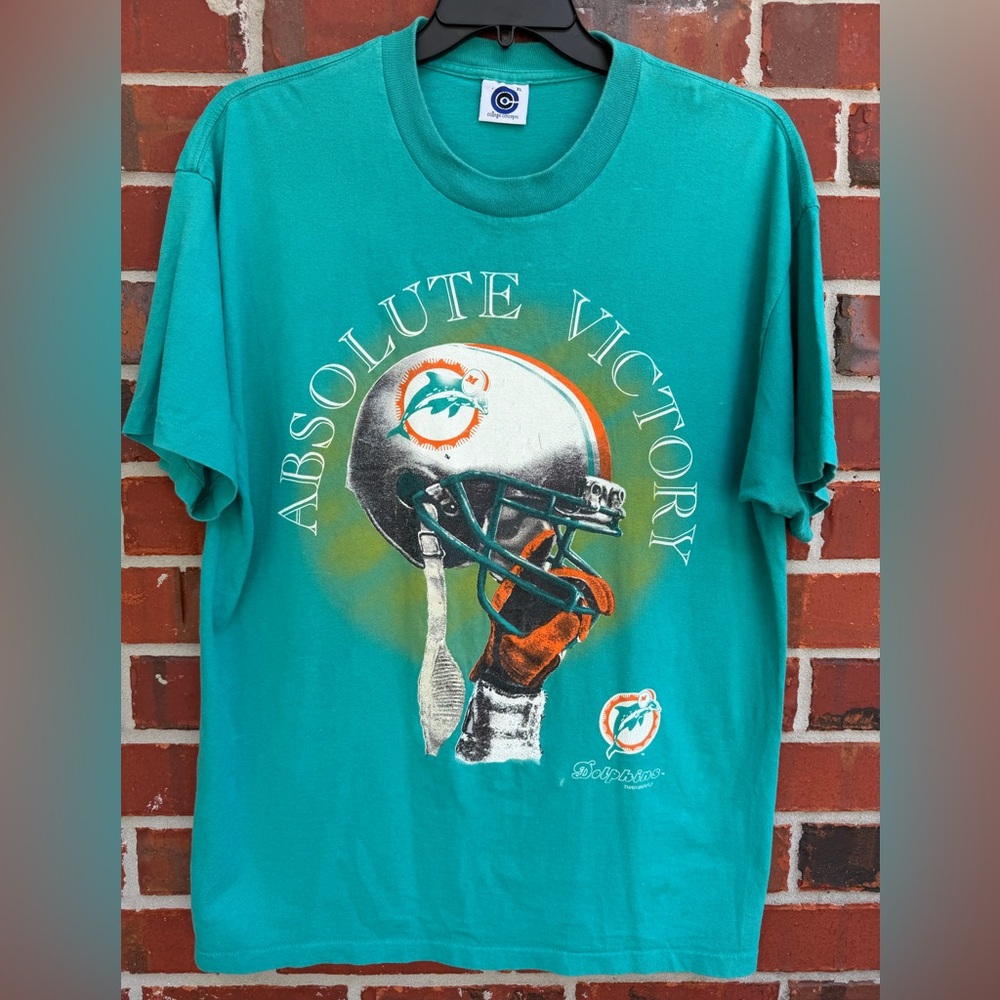 Vintage 1996 College Concepts NFL Miami Dolphins Absolute Victory XL T-Shirt F4